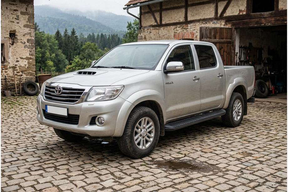 Toyota Hilux 2006-2015 Marchepieds Latéraux Tayga Black (2 pcs, Aluminium) Image