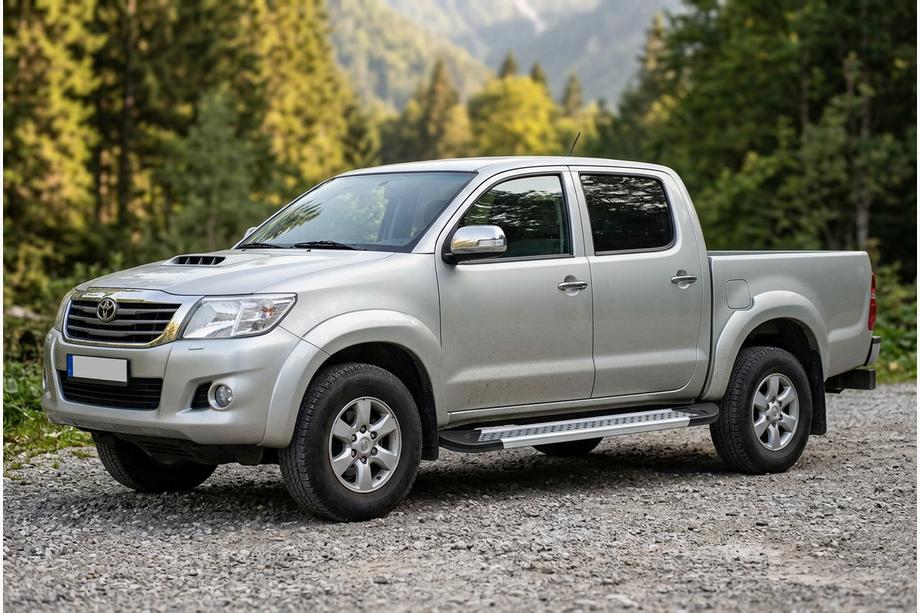 Toyota Hilux 2006-2015 Marchepieds Latéraux New Vision Grey (2 pcs, Aluminium) Image