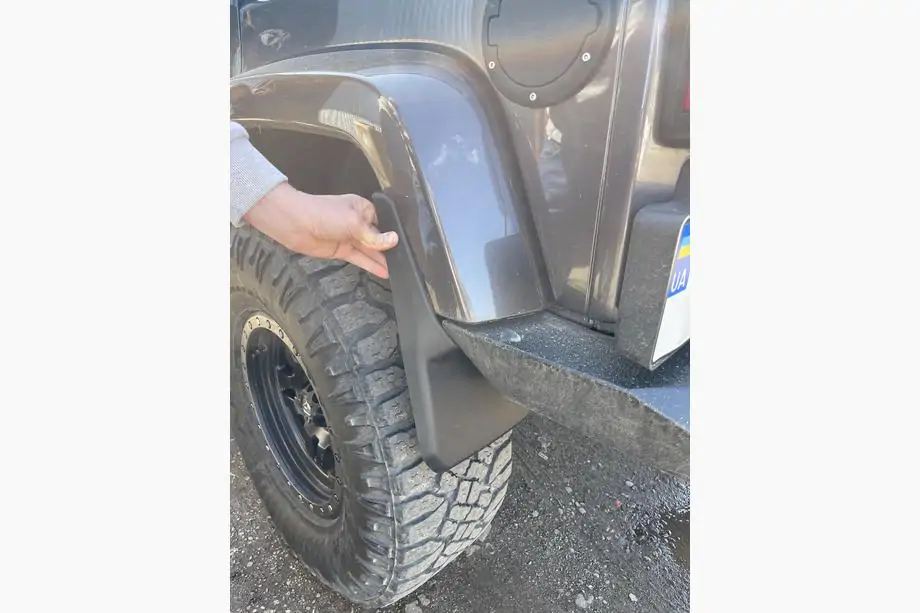 Jeep Wrangler 2007-2017 Bavettes Premium (4 pcs) Photo 3