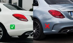 Mercedes C-class W205 2014-2021 Bavettes Premium (4 pcs) photo 3