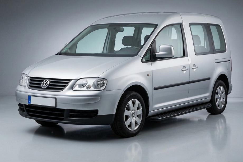 Volkswagen Caddy 2004-2010 Marchepieds Latéraux Tayga Black (2 pcs, Aluminium) Image