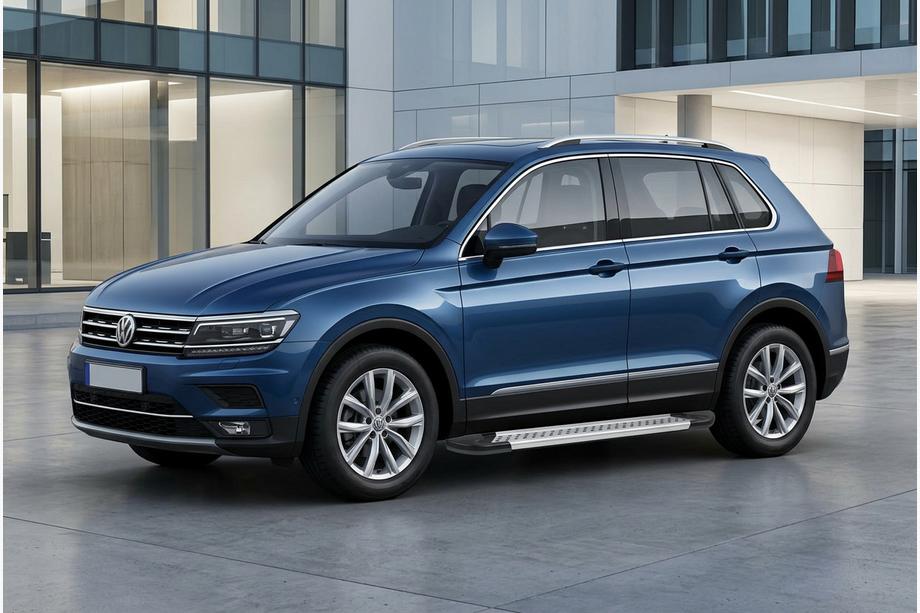 Volkswagen Tiguan 2016-2023 Marchepieds Latéraux New Vision Grey (2 pcs, Aluminium) Image