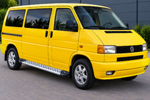 Volkswagen T4 Transporter 1990-2003 Marchepieds Latéraux New Vision Grey (2 pcs, Aluminium) Empattement Court photo 1