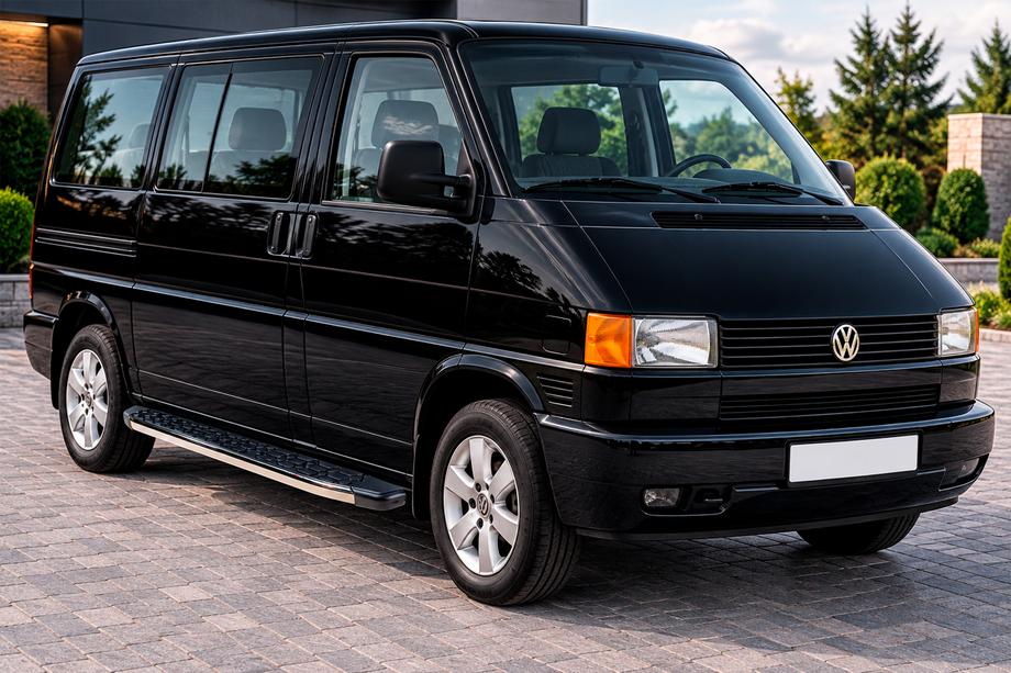 Volkswagen T4 Caravelle/Multivan 1990–2003 Marchepieds Latéraux BlackLine (2 pcs, Aluminium) Empattement Court Photo 1