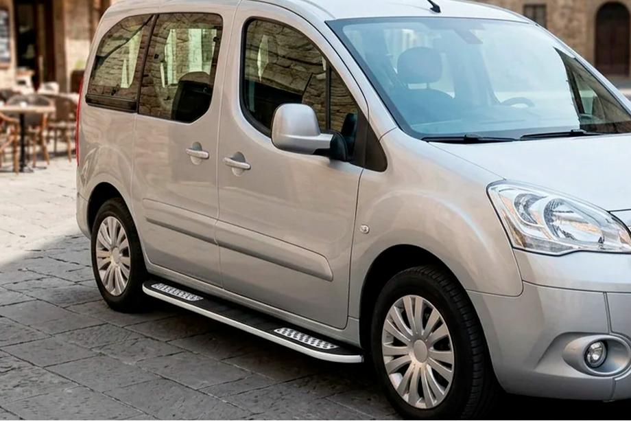 Peugeot Partner Tepee 2008-2018 Marchepieds Latéraux Tayga V2 (2 pcs, Aluminium) Image