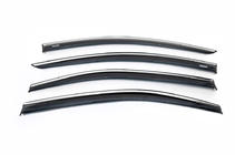 Toyota Corolla 2019- Déflecteurs de vitres avec moulure chromée (4 pcs, Niken) photo 2