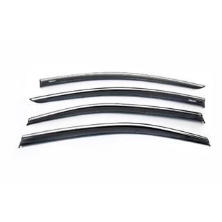 Déflecteurs de vitres avec moulure chromée (4 pcs, Niken) Toyota Corolla 2019- photo 2