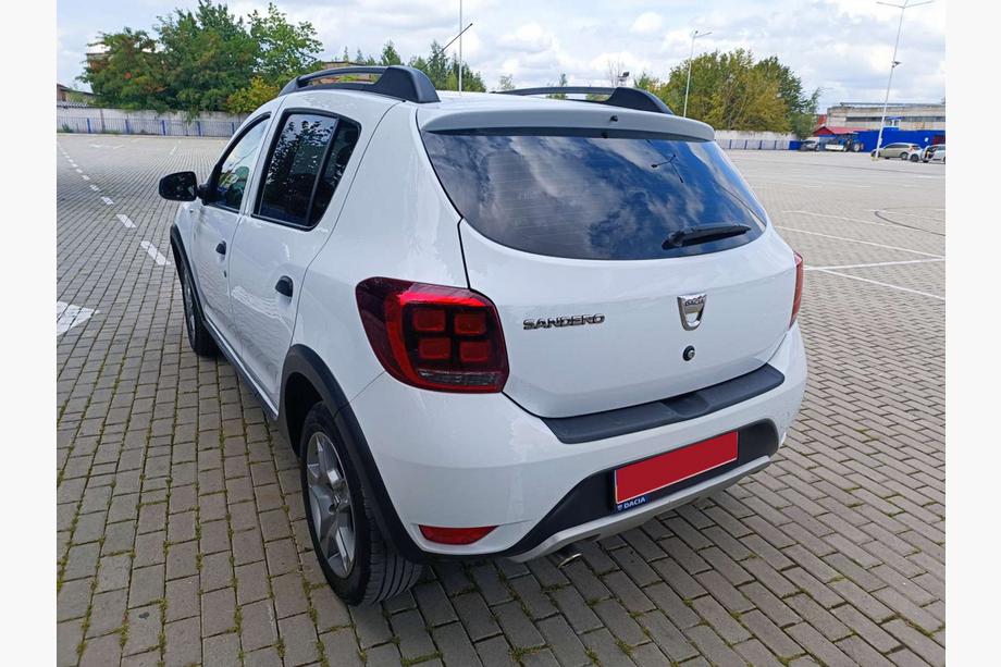 Dacia Sandero 2013-2020 Protection de pare-chocs arrière EuroCap (ABS) Photo 2