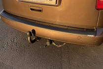 Volkswagen Caddy 2010-2015 Protection de Pare-chocs Arrière (ABS) photo 4