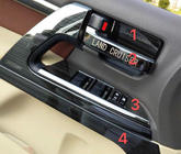 Toyota Land Cruiser 200 2007-2021 Kit d'inserts (aluminium foncé brossé) photo 2