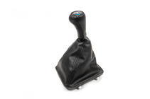 BMW 5 Series E34 1988-1995 Soufflet de levier de vitesse + Pommeau OEM 5 vitesses (similicuir) photo 1