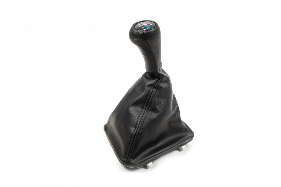 BMW 5 Series E34 1988-1995 Soufflet de levier de vitesse + Pommeau OEM 5 vitesses (similicuir) Image