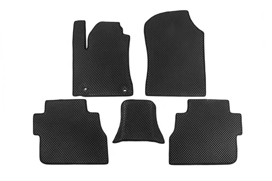 Toyota Sequoia 2007-2022 Tapis de sol en polyuréthane 3 rangées (EVA, noir) Rang du milieu - Accoudoir Photo 23