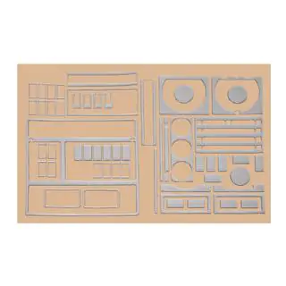 Habillages de tableau de bord 1995-1999 (aspect aluminium) MAN F2000 1994-2001 photo 2