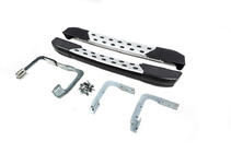 Mercedes Sprinter W906 2006–2018 Marchepieds Latéraux DOT-Line derrière la roue (2 pcs, Aluminium) Longue photo 2