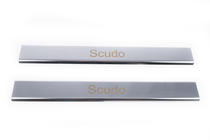 Fiat Scudo 2007-2015 Couvre Seuils de Porte (Carmos, 2 pcs, Acier Inoxydable) photo 2
