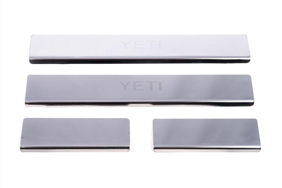 Skoda Yeti 2009-2017 Seuils de porte Carmos V1 (4 pcs, inox) Photo 2