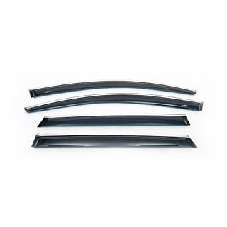 Déflecteurs de vitres avec moulure chromée SW (4 pcs, HIC) Skoda Superb 2009-2015 photo 4