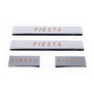 Seuils de porte inox Carmos V1 (4 pcs) Ford Fiesta 2002-2008 photo 2
