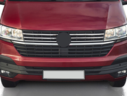 Volkswagen T6 2015-2024 Couvre-Calandre Chromés 2019+ (4 pcs, Acier Inoxydable) OmsaLine - Acier Inoxydable Italien photo 1