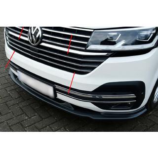Enjoliveurs de calandre chromés 2019+ (5 pcs, inox) Volkswagen T6 2015-2024 photo 1