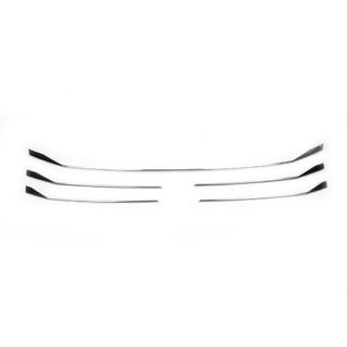 Enjoliveurs de calandre chromés 2019+ (5 pcs, inox) Volkswagen T6 2015-2024 photo 2