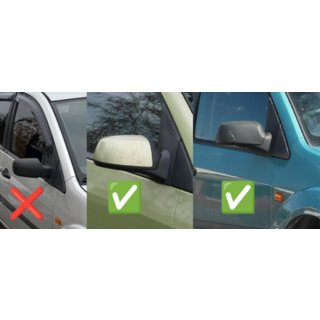 Coques de Rétroviseurs (2 pcs, Acier Inoxydable) Ford Fiesta 2002-2008 photo 4