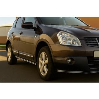 Tubes Latéraux Doubles (2 pcs, Inox) Nissan Qashqai 2007-2010 photo 1