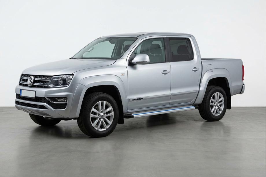 Volkswagen Amarok 2010-2022 Marchepieds Latéraux Maya Blue-Grey (2 pcs, Aluminium) Image