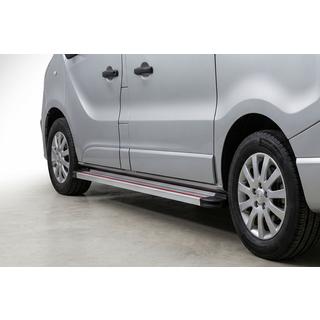 Marchepieds Latéraux Maya Rouge-Gris (2 pcs, Aluminium) Opel Vivaro 2001–2015 photo 1
