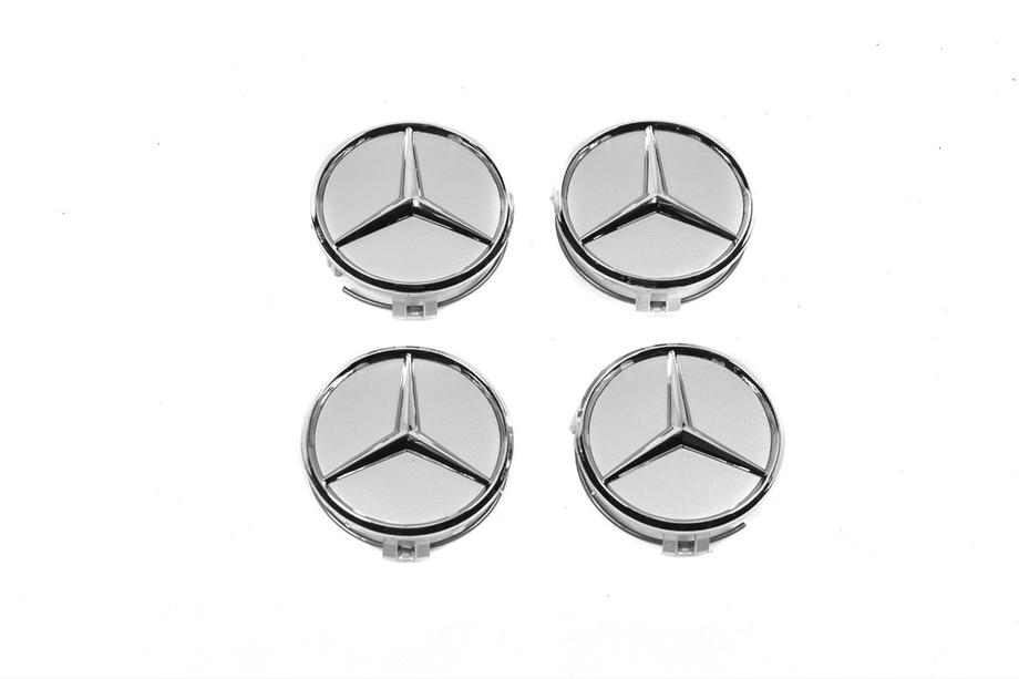 Mercedes-Benz Enjoliveurs de jante 70/75 mm avec anneau (4 pcs, gris) Photo 5