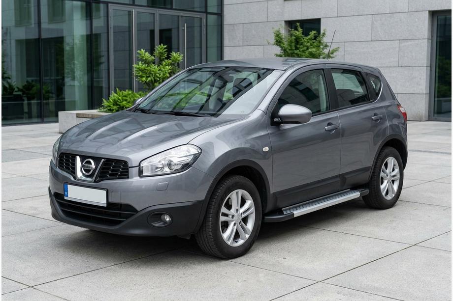 Nissan Qashqai 2010-2014 Marchepieds Latéraux Vision New Grey (2 pcs, Aluminium) Empattement Court Image