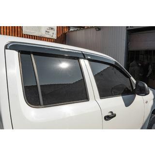 Déflecteurs de vitres avec moulure chromée (4 pcs, Niken) photo 3