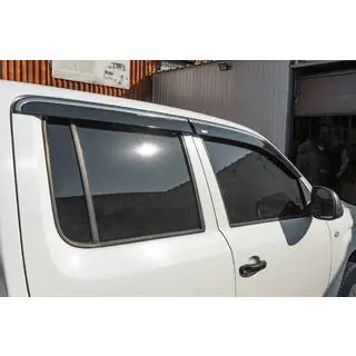 Déflecteurs de vitres avec moulure chromée (4 pcs, Niken) photo 3