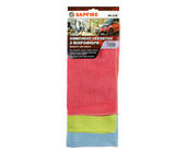 Lot de Chiffons Microfibre SA-218 SAPFIRE Triple photo 1