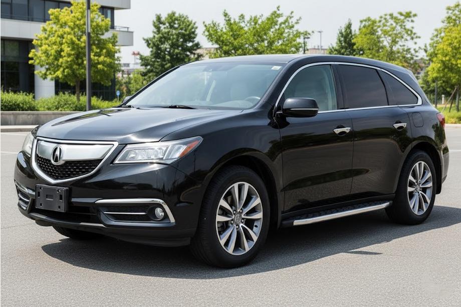 Acura MDX 2013-2020 Marchepieds Latéraux BlackLine (2 pcs, Aluminium) Image