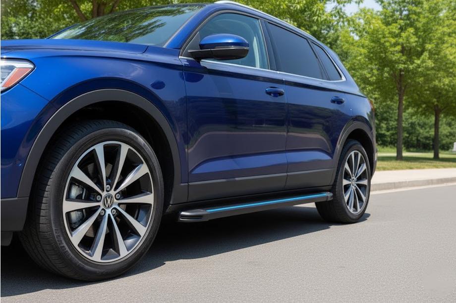 Acura MDX 2013-2020 Marchepieds Latéraux Maya Blue (2 pcs, Aluminium) Image