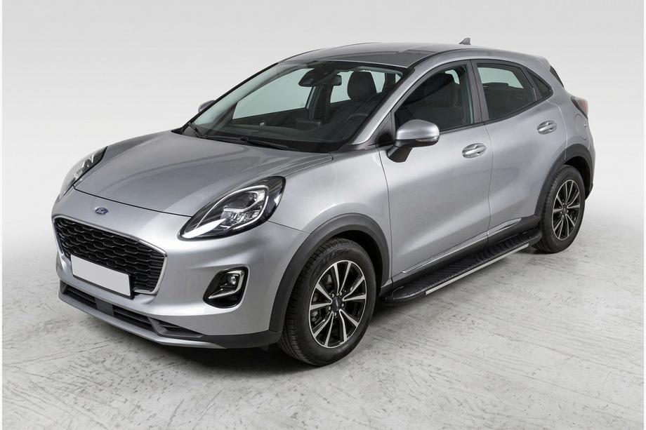 Ford Puma 2019- Marchepieds Latéraux Bosphore Grey (2 pcs, Aluminium) Image