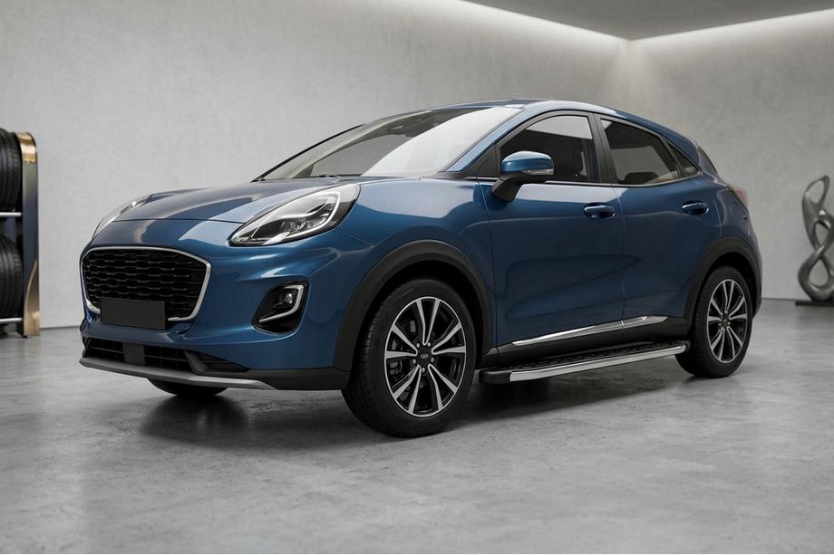 Ford Puma 2019- Marchepieds Latéraux BlackLine (2 pcs, Aluminium) Image