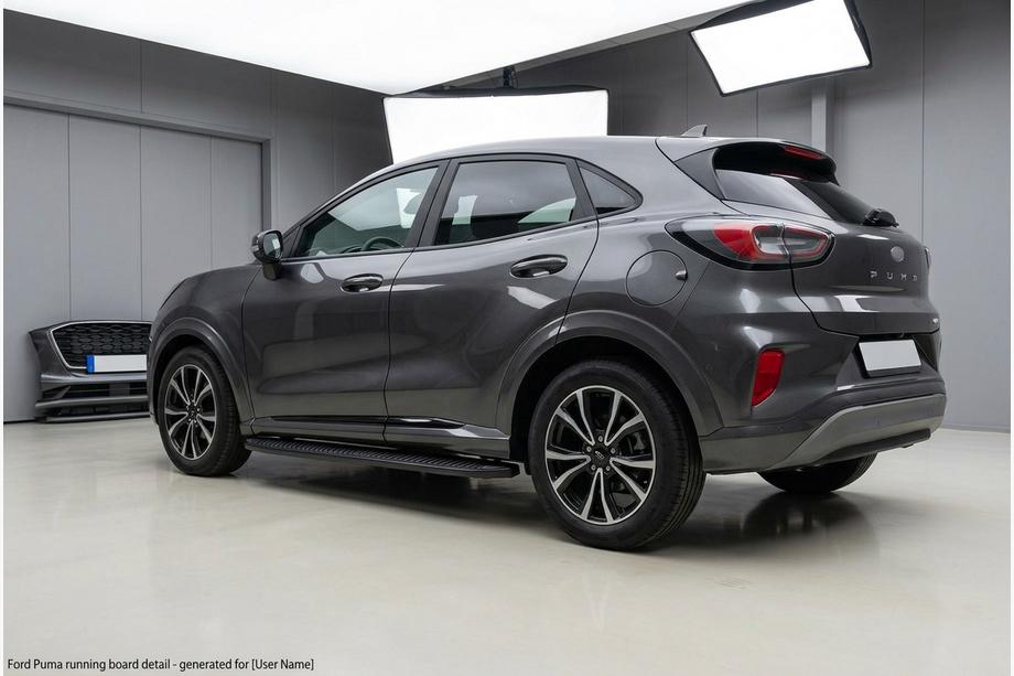 Ford Puma 2019- Marchepieds Latéraux Tayga Black (2 pcs, Aluminium) Image