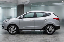 Hyundai IX-35 2010-2015 Marchepieds Latéraux Mevsim Grey (2 pcs, Aluminium) photo 1