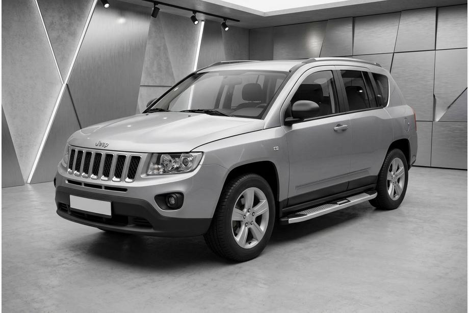 Jeep Compass 2006-2016 Marchepieds Latéraux Mevsim Grey (2 pcs, Aluminium) Image