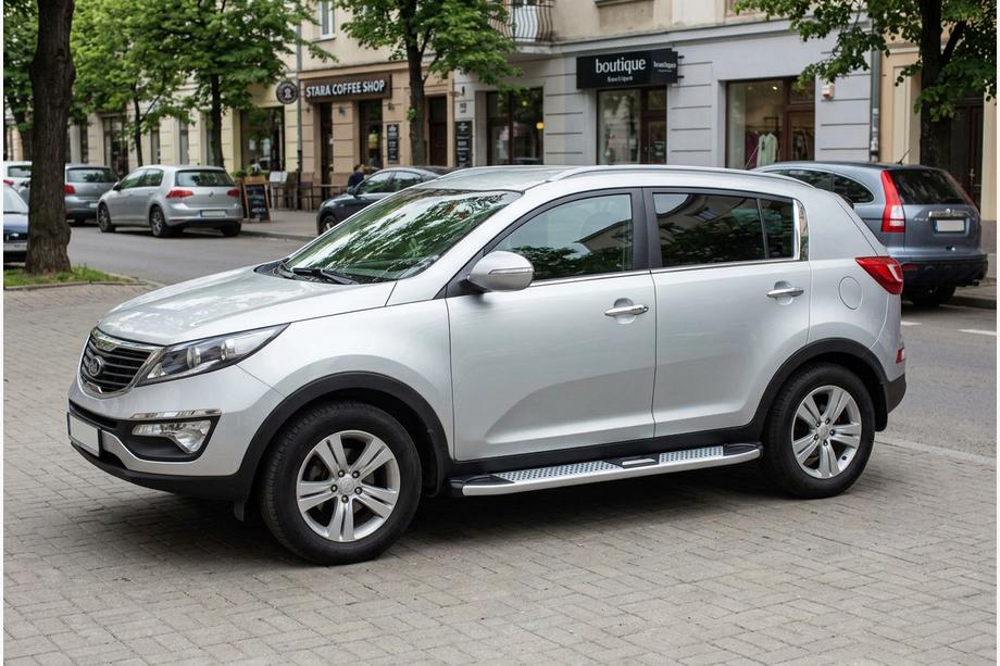 Kia Sportage 2010-2015 Marchepieds Latéraux Mevsim Grey (2 pcs, Aluminium) Image