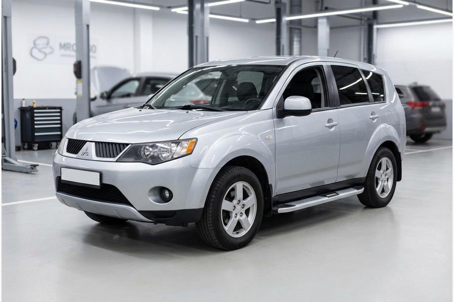 Mitsubishi Outlander 2006-2012 Marchepieds Latéraux Mevsim Grey (2 pcs, Aluminium) Image