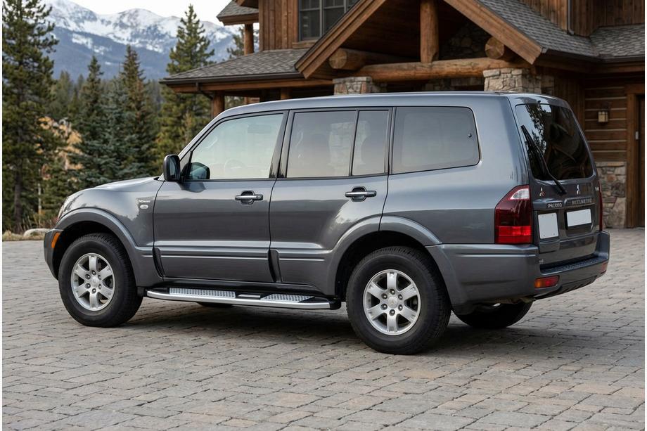 Mitsubishi Pajero Wagon III 1999-2006 Marchepieds Latéraux Mevsim Grey (2 pcs, Aluminium) Image