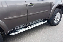 Mitsubishi Pajero Sport 2008-2015 Marchepieds Latéraux Mevsim Grey (2 pcs, Aluminium) photo 2