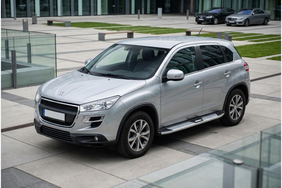 Peugeot 4008 2012-2017 Marchepieds Latéraux Mevsim Grey (2 pcs, Aluminium) Photo 1