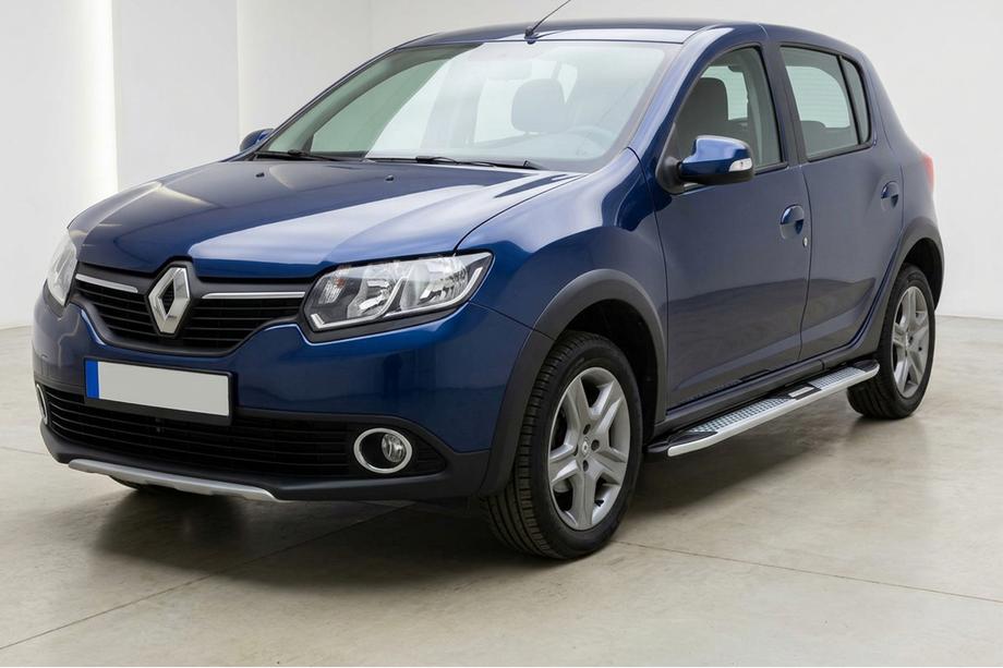 Renault Sandero 2013-2022 Marchepieds Latéraux Mevsim Grey (2 pcs, Aluminium) Image