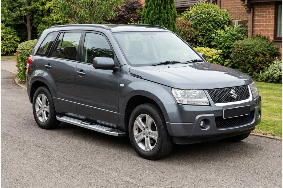 Suzuki Grand Vitara 2005-2017 Marchepieds Latéraux Mevsim Grey (2 pcs, Aluminium) Image