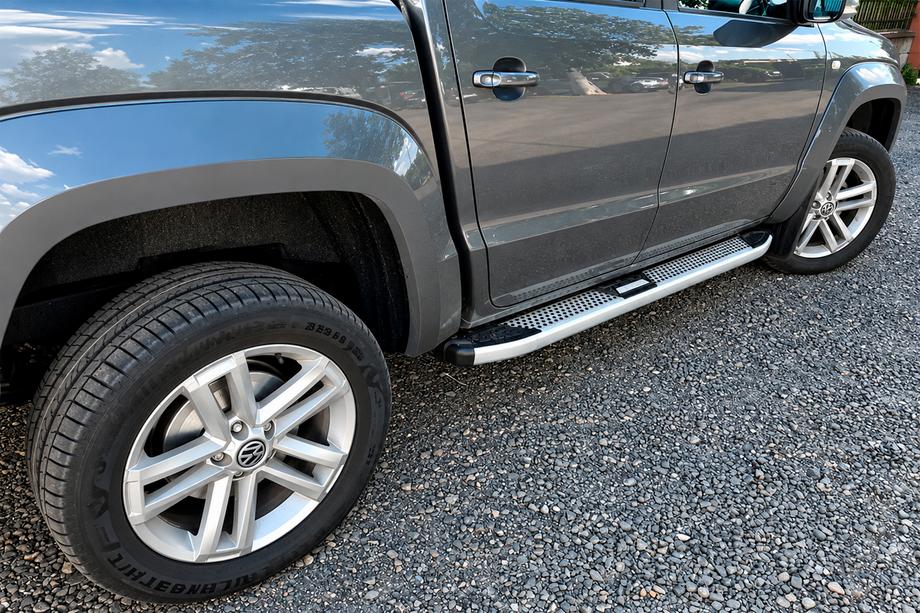Volkswagen Amarok 2010-2022 Marchepieds Latéraux Mevsim Grey (2 pcs, Aluminium) Photo 1